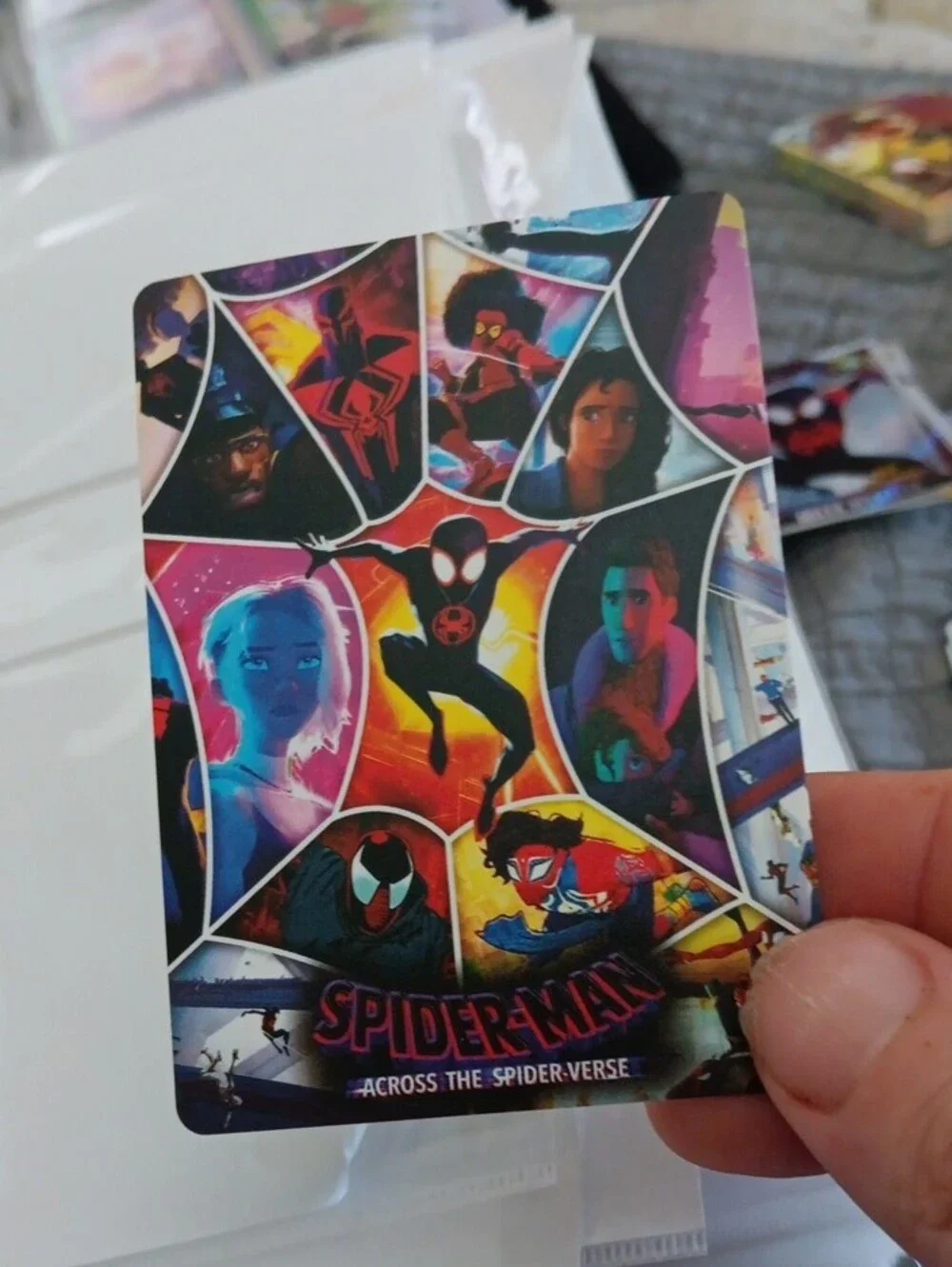 Marvel Spider-Man Pavitr Prabhakar Card - Red, Blue, Green